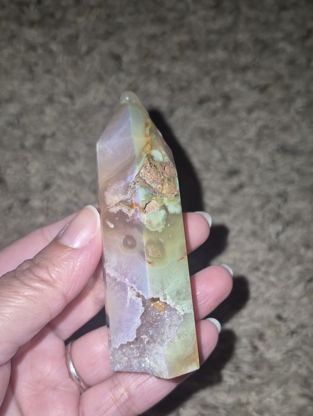 Aura Flower Agate Point
